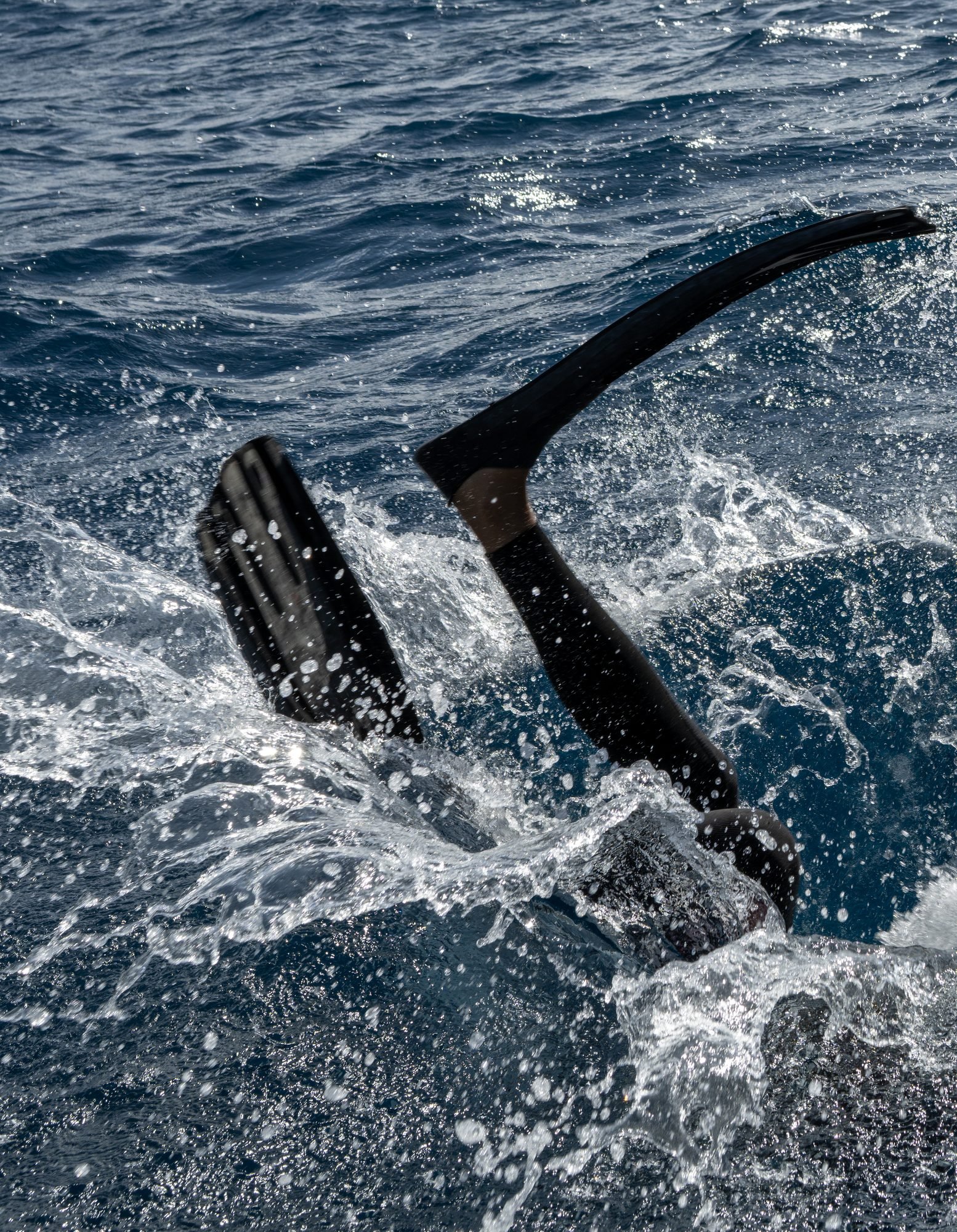 Plongeuse en action sous l'eau